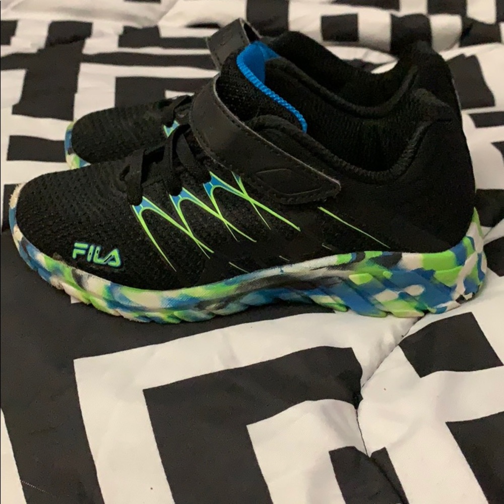 Fila boys sneakers worn once